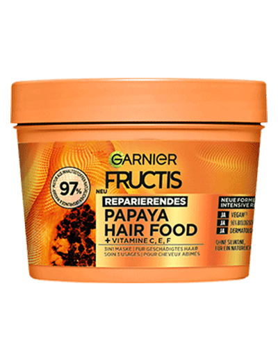 Fructis 3in1 Maske für geschädigtes Haar angereichert mit Papaya - Produktabbildung